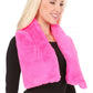 Sakkas Malen Long Rectangle Faux Fur Warm Soft Furry Wrap Around Loophole Scarf