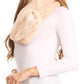 Sakkas Malen Long Rectangle Faux Fur Warm Soft Furry Wrap Around Loophole Scarf