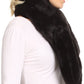 Sakkas Malen Long Rectangle Faux Fur Warm Soft Furry Wrap Around Loophole Scarf
