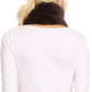 Sakkas Malen Long Rectangle Faux Fur Warm Soft Furry Wrap Around Loophole Scarf