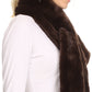 Sakkas Malen Long Rectangle Faux Fur Warm Soft Furry Wrap Around Loophole Scarf