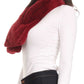 Sakkas Malen Long Rectangle Faux Fur Warm Soft Furry Wrap Around Loophole Scarf