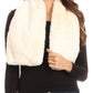 Sakkas Malen Long Rectangle Faux Fur Warm Soft Furry Wrap Around Loophole Scarf