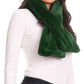 Sakkas Malen Long Rectangle Faux Fur Warm Soft Furry Wrap Around Loophole Scarf