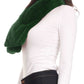 Sakkas Malen Long Rectangle Faux Fur Warm Soft Furry Wrap Around Loophole Scarf
