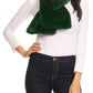 Sakkas Malen Long Rectangle Faux Fur Warm Soft Furry Wrap Around Loophole Scarf