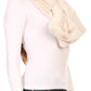 Sakkas Malen Long Rectangle Faux Fur Warm Soft Furry Wrap Around Loophole Scarf