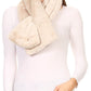 Sakkas Malen Long Rectangle Faux Fur Warm Soft Furry Wrap Around Loophole Scarf