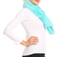Sakkas Malen Long Rectangle Faux Fur Warm Soft Furry Wrap Around Loophole Scarf