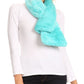 Sakkas Malen Long Rectangle Faux Fur Warm Soft Furry Wrap Around Loophole Scarf