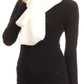 Sakkas Malen Long Rectangle Faux Fur Warm Soft Furry Wrap Around Loophole Scarf