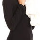 Sakkas Malen Long Rectangle Faux Fur Warm Soft Furry Wrap Around Loophole Scarf