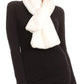 Sakkas Malen Long Rectangle Faux Fur Warm Soft Furry Wrap Around Loophole Scarf