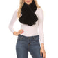 Sakkas Kiy Loophole Faux Fur Long Soft Warm Comfortable Textured Bow Scarf