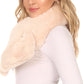 Sakkas Kiy Loophole Faux Fur Long Soft Warm Comfortable Textured Bow Scarf