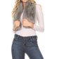 Sakkas Kiy Loophole Faux Fur Long Soft Warm Comfortable Textured Bow Scarf
