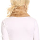 Sakkas Kiy Loophole Faux Fur Long Soft Warm Comfortable Textured Bow Scarf