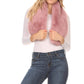 Sakkas Kiy Loophole Faux Fur Long Soft Warm Comfortable Textured Bow Scarf