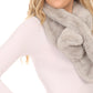 Sakkas Kiy Loophole Faux Fur Long Soft Warm Comfortable Textured Bow Scarf