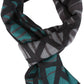 Sakkas Louek Long Wide Multi Colored Patterend UniSex Cashmere Feel Scarf
