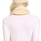 Sakkas Olliey Long Wide Classic Cable Knit Fur Lined Infinity Scarf And Hat Set