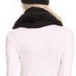 Sakkas Olliey Long Wide Classic Cable Knit Fur Lined Infinity Scarf And Hat Set