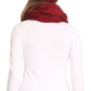 Sakkas Olliey Long Wide Classic Cable Knit Fur Lined Infinity Scarf And Hat Set