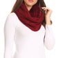 Sakkas Olliey Long Wide Classic Cable Knit Fur Lined Infinity Scarf And Hat Set