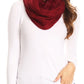 Sakkas Olliey Long Wide Classic Cable Knit Fur Lined Infinity Scarf And Hat Set