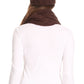 Sakkas Olliey Long Wide Classic Cable Knit Fur Lined Infinity Scarf And Hat Set