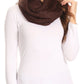 Sakkas Olliey Long Wide Classic Cable Knit Fur Lined Infinity Scarf And Hat Set
