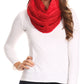 Sakkas Olliey Long Wide Classic Cable Knit Fur Lined Infinity Scarf And Hat Set