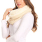 Sakkas Balencia Cool Girl Long Wide Soft Fur Lined Infinity Scarf Beanie Hat Set