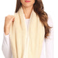 Sakkas Balencia Cool Girl Long Wide Soft Fur Lined Infinity Scarf Beanie Hat Set