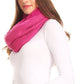 Sakkas Balencia Cool Girl Long Wide Soft Fur Lined Infinity Scarf Beanie Hat Set