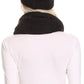 Sakkas Balencia Cool Girl Long Wide Soft Fur Lined Infinity Scarf Beanie Hat Set