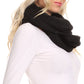 Sakkas Balencia Cool Girl Long Wide Soft Fur Lined Infinity Scarf Beanie Hat Set