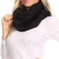 Sakkas Balencia Cool Girl Long Wide Soft Fur Lined Infinity Scarf Beanie Hat Set