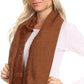 Sakkas Balencia Cool Girl Long Wide Soft Fur Lined Infinity Scarf Beanie Hat Set