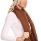 Sakkas Balencia Cool Girl Long Wide Soft Fur Lined Infinity Scarf Beanie Hat Set