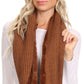 Sakkas Balencia Cool Girl Long Wide Soft Fur Lined Infinity Scarf Beanie Hat Set