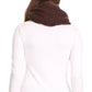 Sakkas Balencia Cool Girl Long Wide Soft Fur Lined Infinity Scarf Beanie Hat Set