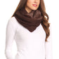 Sakkas Balencia Cool Girl Long Wide Soft Fur Lined Infinity Scarf Beanie Hat Set