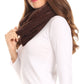 Sakkas Balencia Cool Girl Long Wide Soft Fur Lined Infinity Scarf Beanie Hat Set
