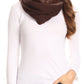 Sakkas Balencia Cool Girl Long Wide Soft Fur Lined Infinity Scarf Beanie Hat Set