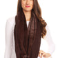 Sakkas Balencia Cool Girl Long Wide Soft Fur Lined Infinity Scarf Beanie Hat Set