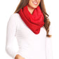 Sakkas Balencia Cool Girl Long Wide Soft Fur Lined Infinity Scarf Beanie Hat Set