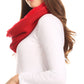 Sakkas Balencia Cool Girl Long Wide Soft Fur Lined Infinity Scarf Beanie Hat Set