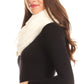 Sakkas Balencia Cool Girl Long Wide Soft Fur Lined Infinity Scarf Beanie Hat Set