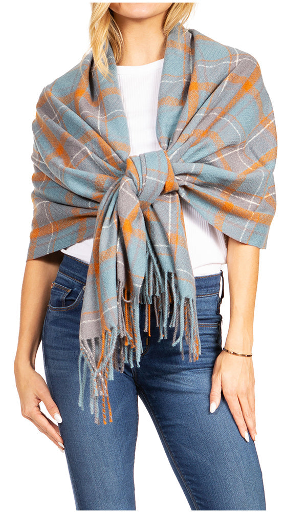 Sakkas Iris Warm Super Soft Cashmere Feel Pashmina Shawl Wrap Scarf for Women - Weddings, Festivals, Travel & Daily Wear